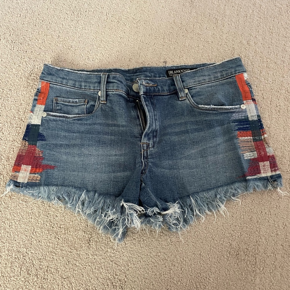 Blank NYC the Astor cutoff shorts